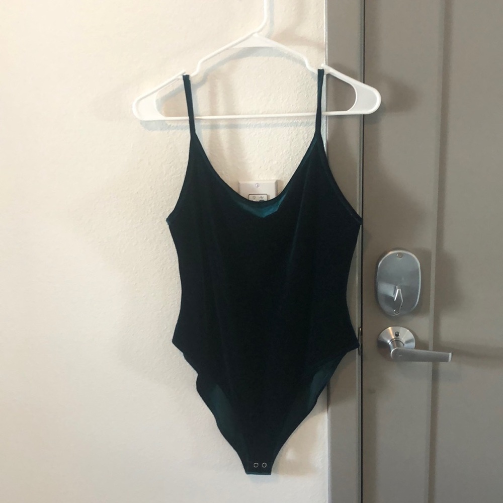 Velvet body suit